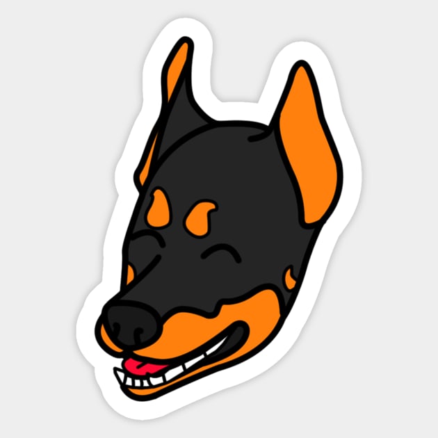 The HUND Doberman! Sticker by LORD DOBERMAN